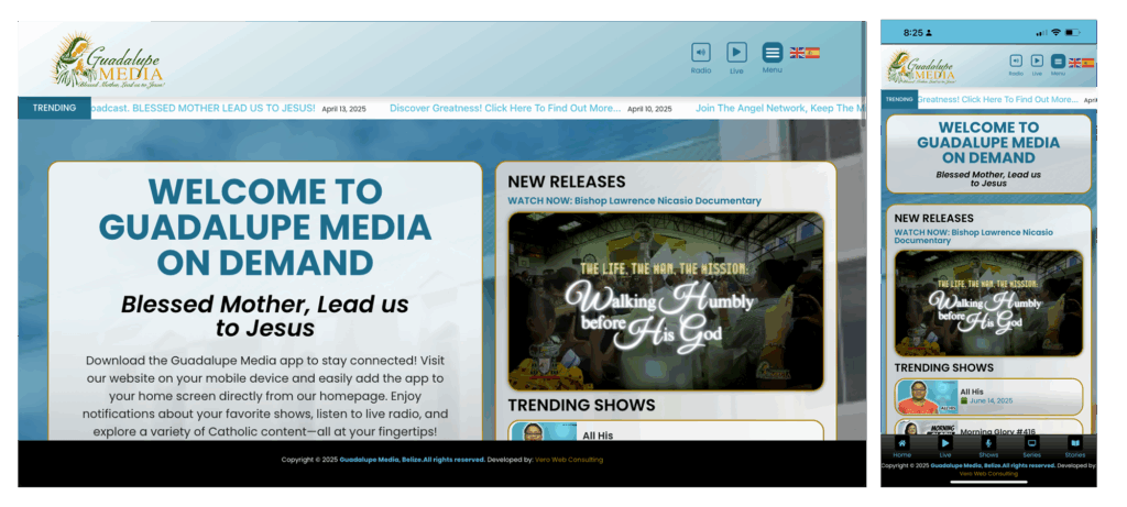 Guadalupe Media Belize – Streaming Faith Across Borders