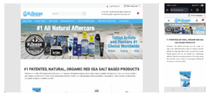 H2OceanEU wordpress ecommerce, woocommerce custom theme in elementor pro